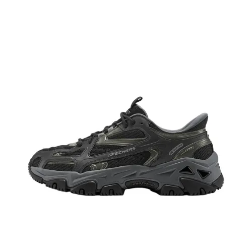 Skechers OUTDOOR MENS Дышащая Поддержка Низкий Верх Тяжелая подошва Мужские Черные