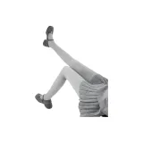 [С вырезом под пятку] Светло-серый