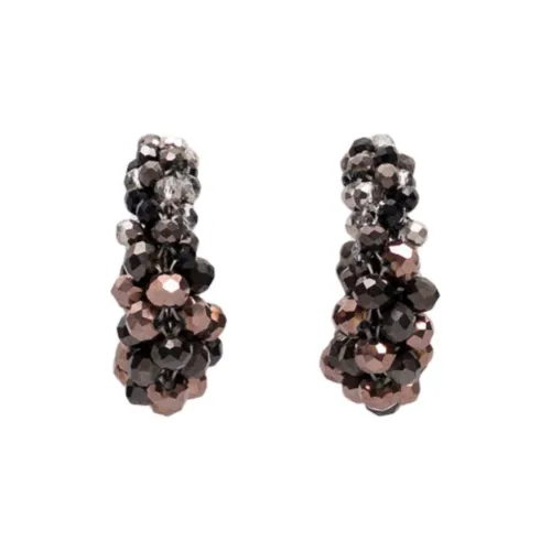 PESERICO Серьги из стекловолокна Женские Черный Коричневый Серый