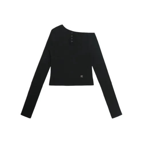 TREEMINGBIRD Черные Женские T-рубашки