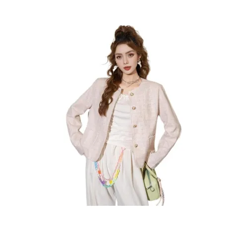 FAWENXIANGZI Светло-розовый Женский Куртка