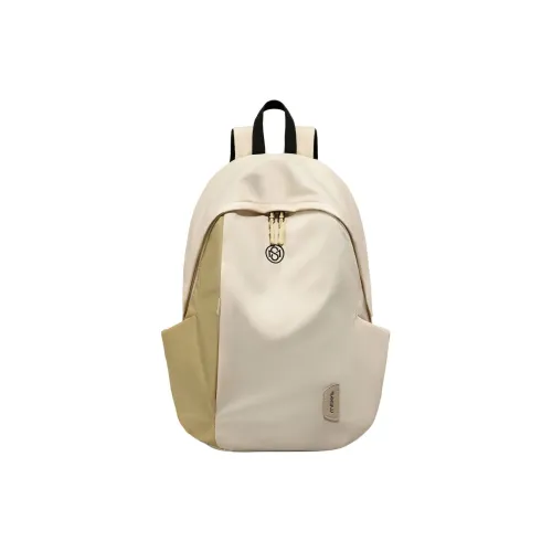 MILLIE'S Ткань Рюкзак Стандартный Женский Бежевый Белый Желтый