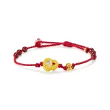 Браслет из бусин с киноварью "Горлянка" Удача