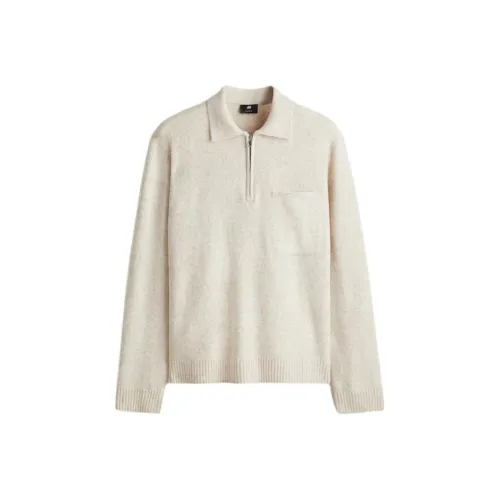 H M Бежевые Мужские Свитера