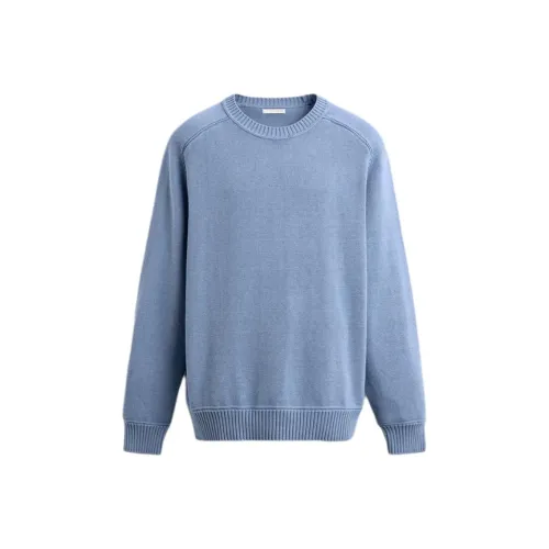 ZARA Темно-синий Синий Мужской Трикотаж