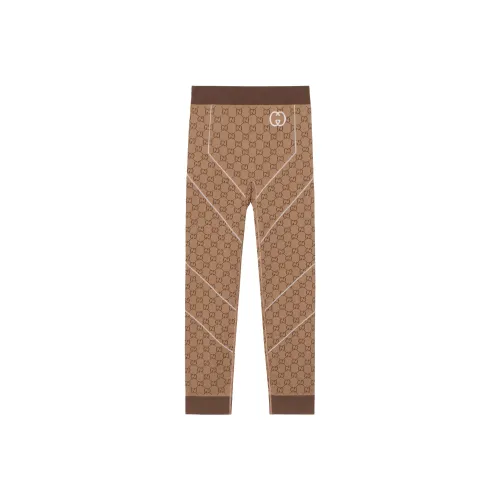 GUCCI SS23 Повседневные брюки Женские Бежевый