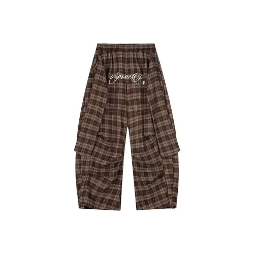 POWXV Кофе Женские Повседневные Брюки