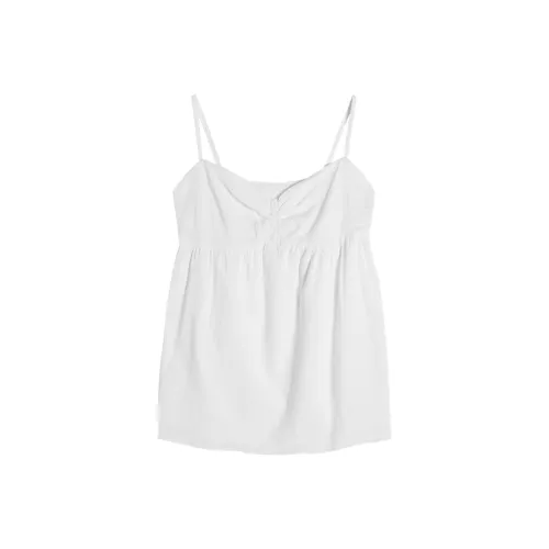 CENGXIAOXIAN Белый Топ на бретелях Женские Топы