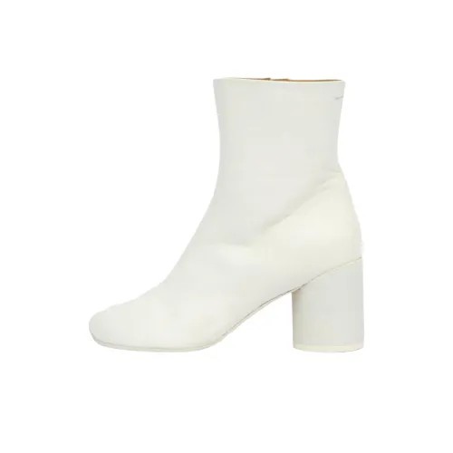 MM6 Maison Margiela совместный бренд Anatomic ботильоны 7 см женские белые