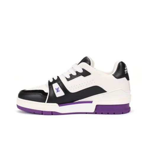 LOUIS VUITTON Тренер Low Топ Скейтборд Кроссовки Женские Фиолетовые