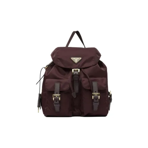 PRADA Переработанный полиамид Рюкзак Стандартный Женский Румяный