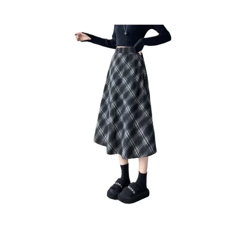 LANGQING Повседневный Длинный Юбка Женские