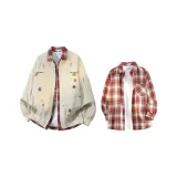 Хаки + Красная рубашка в клетку