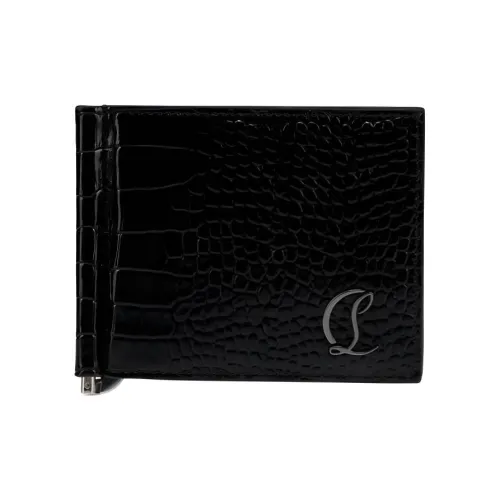 CL Телячья кожа Кошелек Унисекс Черный