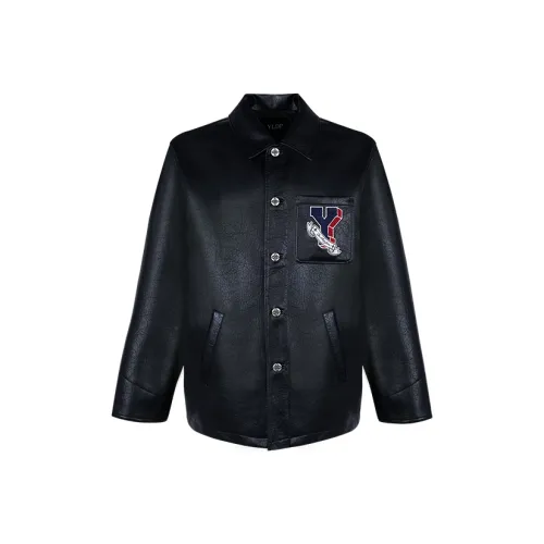 YLDP Черный Унисекс Кожаные куртки