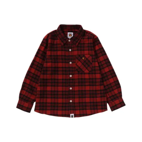 A BATHING APE Рубашка FW25 Дети 3-7 лет