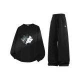 [2 упаковки] Черный (Ma Тайцзи Кошка) + Черный (B Тайцзи Кошка Штаны Логотип)