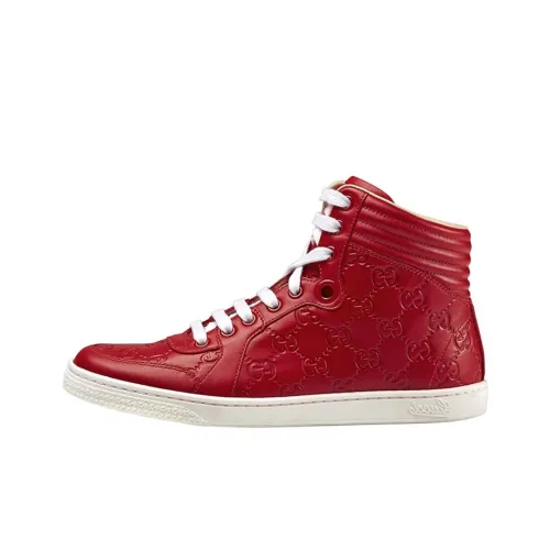 GUCCI Высокие Кроссовки для скейтбординга Женские Красные
