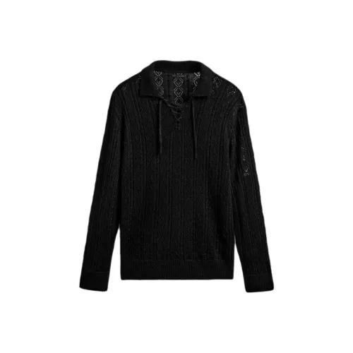 ZARA Мужская черная поло