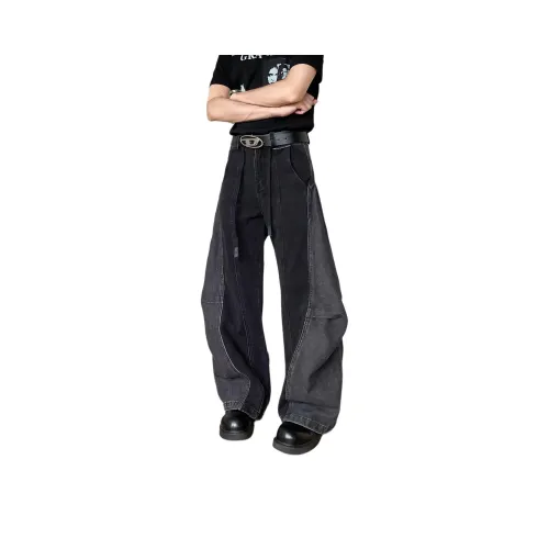 BEAR UNION Черные Унисекс Джинсы