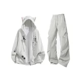 Белый, Фотиния, Серый + Светло-Серый, Штаны