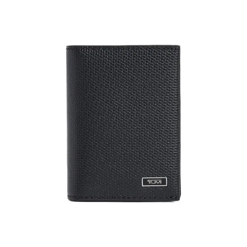TUMI Кожа Кошелек Держатель для карт Мужской Черный