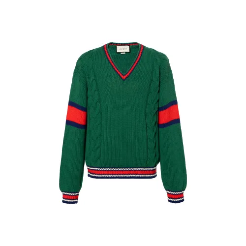 GUCCI Зеленые Мужские Свитера