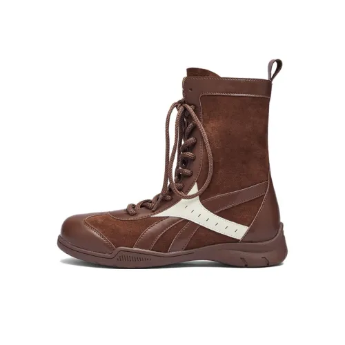 AGSDON Высокий Топ Немецкие Армейские Кроссовки 4CM Женские