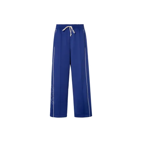 GUCCI Neoprene Jogging Pants Casual Pants Men's Blue GUCCI Неопрен Беговые Штаны Повседневные Штаны Мужские Синие