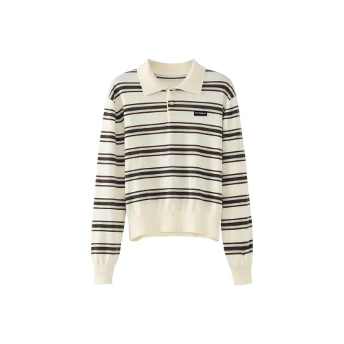 Fstudio Бежевый Полосы Женские Рубашки