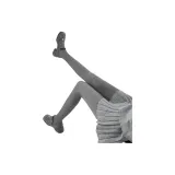 [С вырезом под пятку] Средний серый