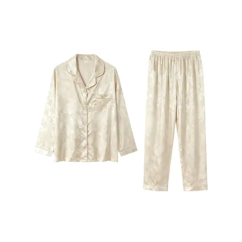 Daiyindie Осенне-зимняя пижама женская комплект домашней одежды из ледяного шелка