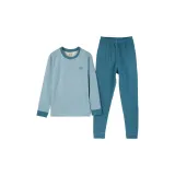 MN-Шерсть и шелк Комплект нижнего белья (Синий)