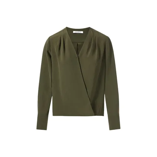 LANCY Темно-оливково-зеленые женские рубашки