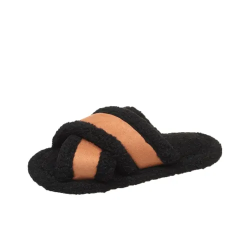 WUJI Резиновый One Piece Хлопок Тапочки Женские