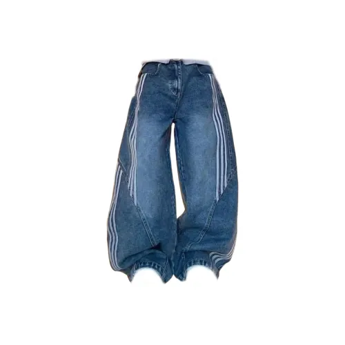 BIXING Blue Unisex Jeans BIXING Синий Унисекс Джинсы