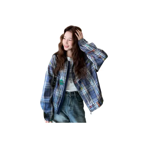 MEXICAN Клетчатый Женский Короткий Пальто