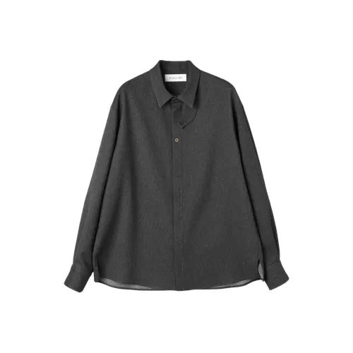 CULLNI FW25 Искусственный деним Передняя часть FLY Chin TAB Рубашка Унисекс