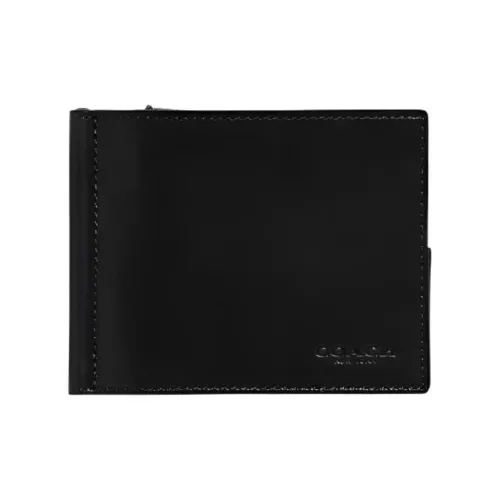 COACH Кошелек из коровьей кожи мужской черный