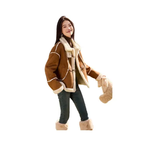 Mo Han Yi Mei Укороченное пальто женское