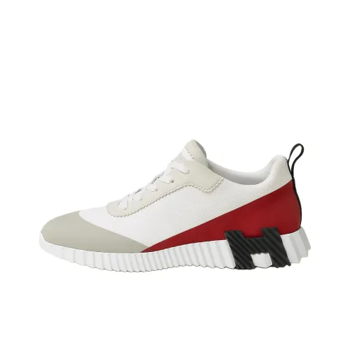 HERMES Bouncing Low Топ Повседневная обувь Мужская Белая