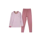 Комплект нижнего белья из шерсти и шелка MN в розовом цвете