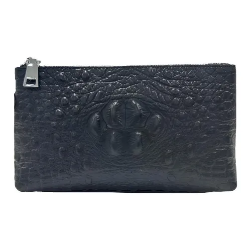 DOSRFINI Клатч из лощеной коровьей кожи стандартный мужской черный