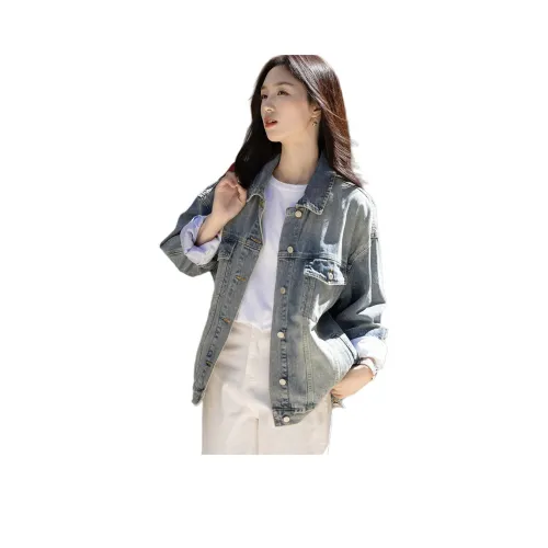 Dme Джинсовый синий Женская Джинсовая Куртка