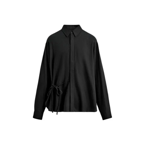 ZARA Мужские черные рубашки