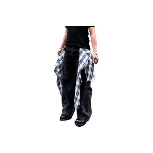 BEAR UNION Черные Унисекс Джинсы