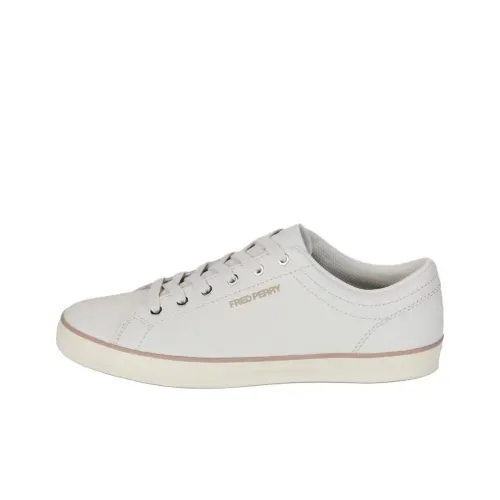 FRED PERRY Baseline Текстурированные Низкие Кроссовки для Скейтбординга Мужские Белые