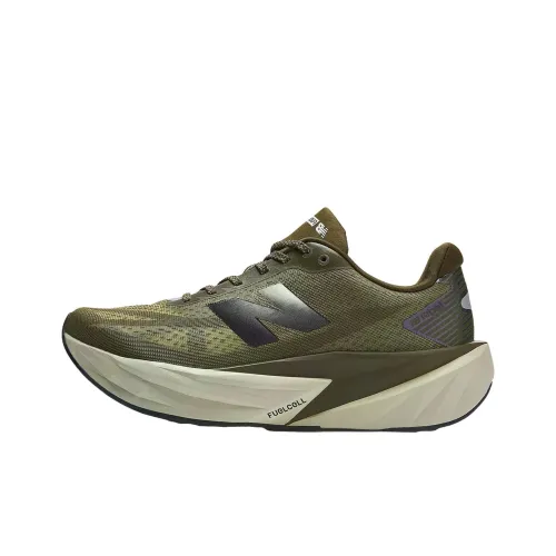 New Balance FuelCell Rebel v5 Дышащие Беговые Кроссовки Мужские Темно-Зеленые