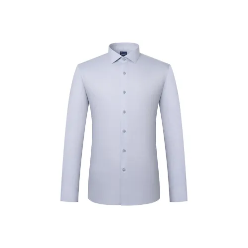 Camicissima Светло-серый Полу-французский воротник Мужские рубашки