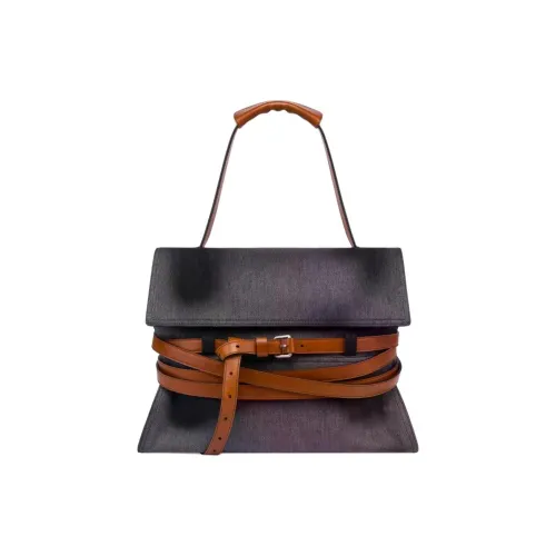 MOSCHINO Телячья кожа Сумка Женская Серого цвета